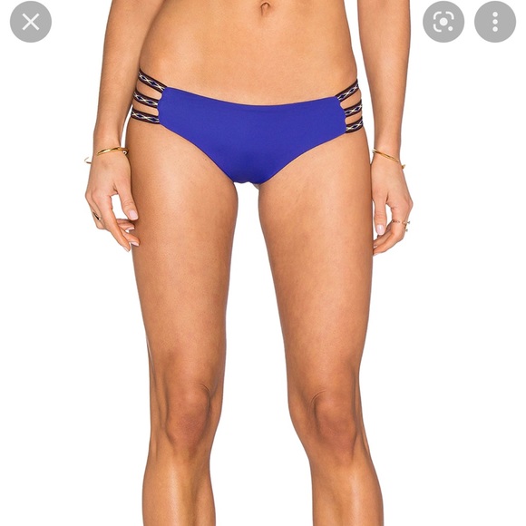 L*space Goldie bikini top and misty bikini bottom in sapphire - Picture 2 of 4